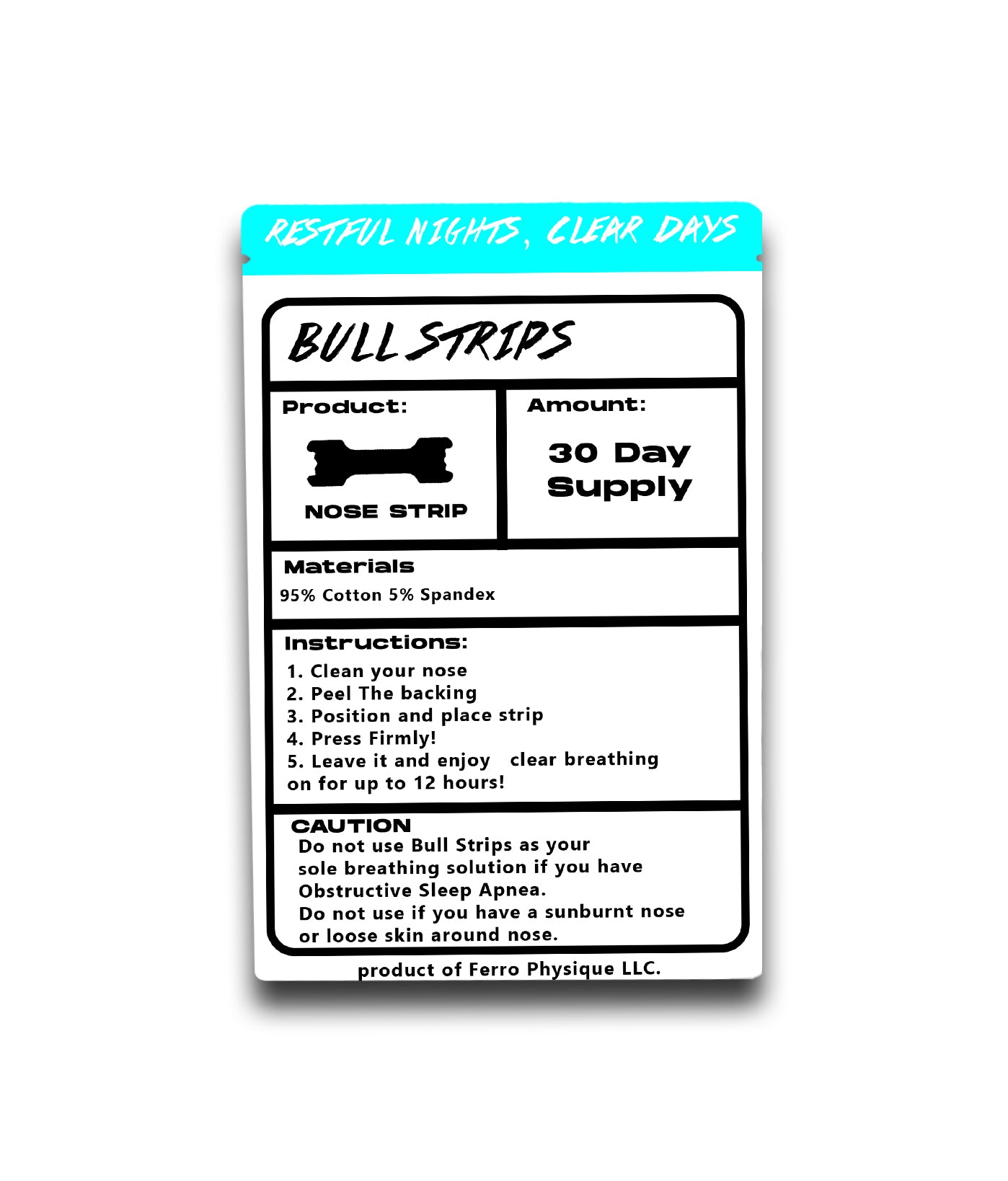 BULL STRIPS - NOSE STRIPS
