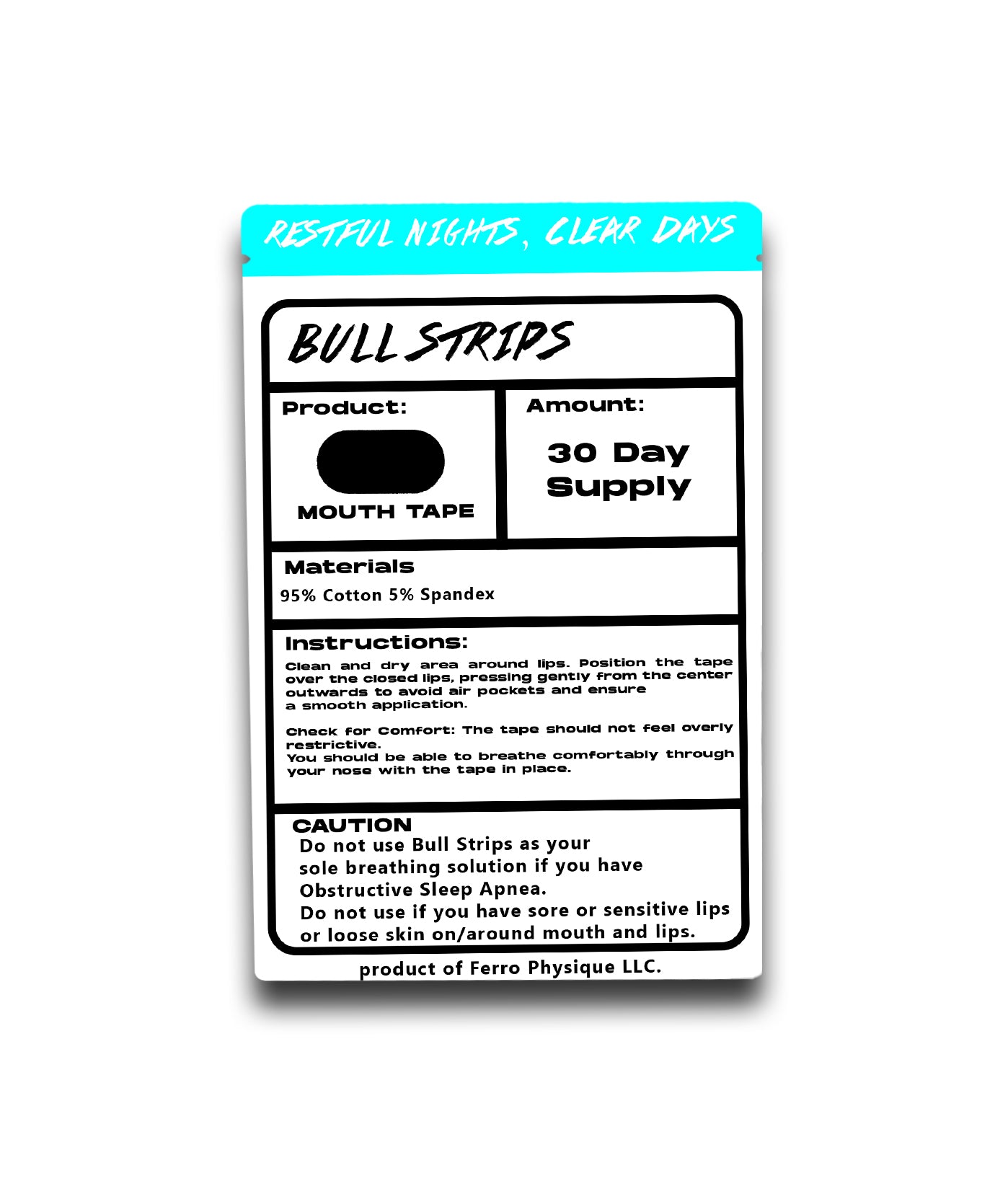BULL STRIPS - MOUTH TAPE